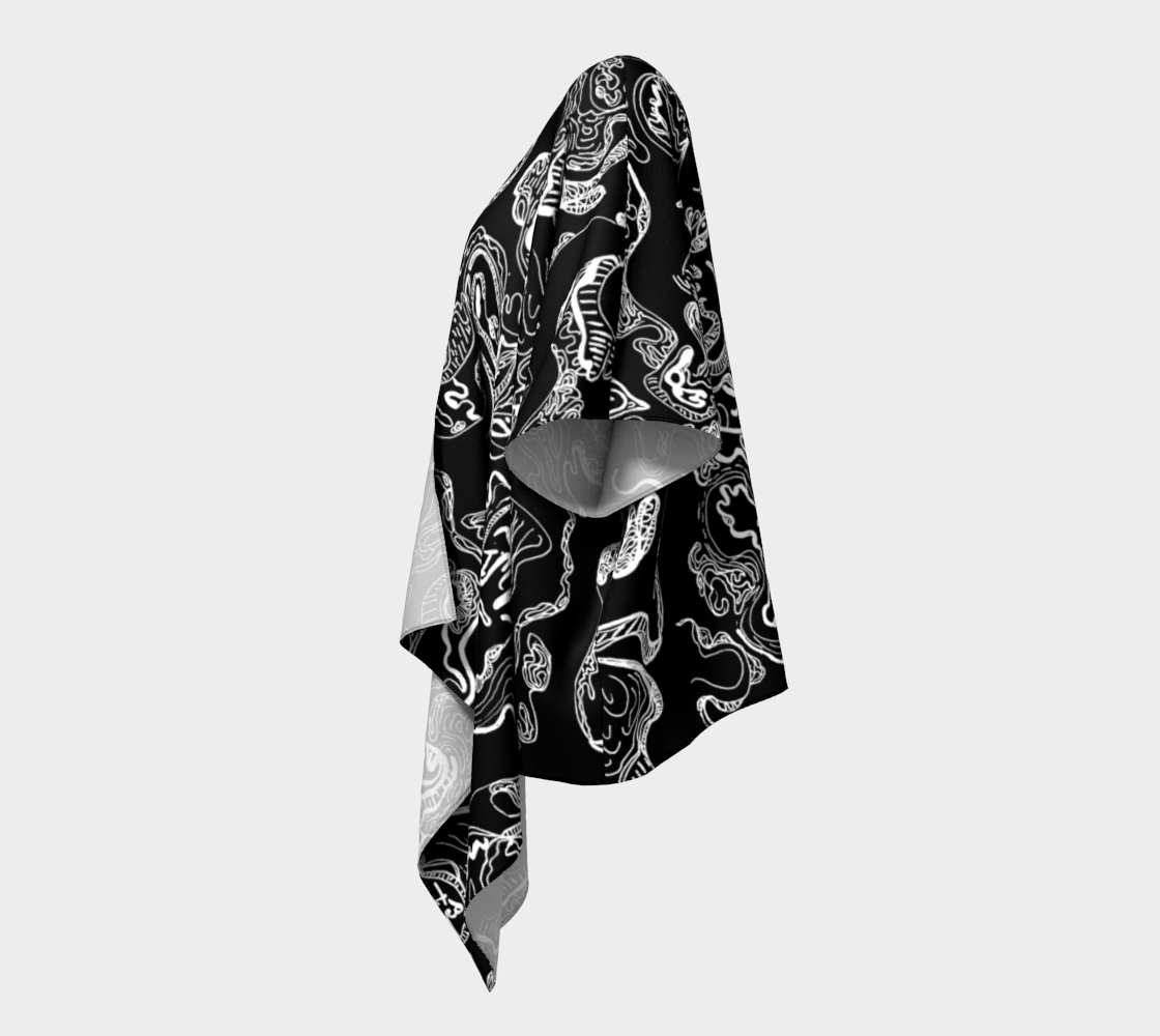 What Happened Draped Kimono Robe