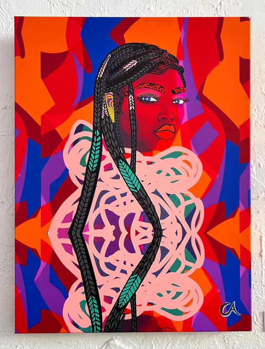Radiant Rebel 18x24 Canvas Wall Art