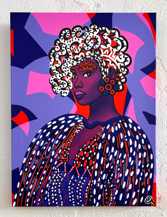 Radiant Priestess  18x24 Canvas Wall Art