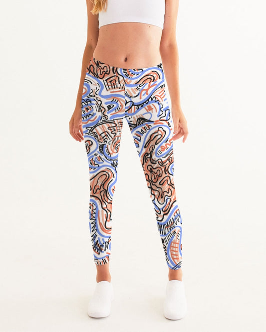 Graffiti Water Women's Leggings Front View