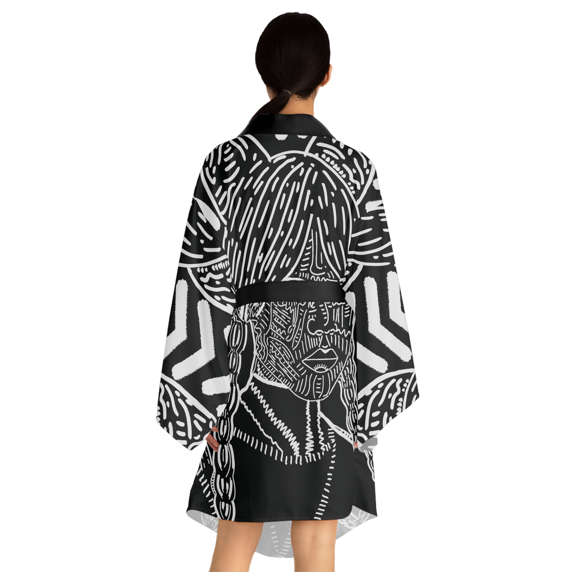 Wednesday Addams Kimono Robe Back