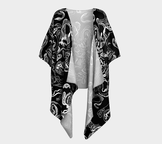 What Happened Draped Kimono Robe